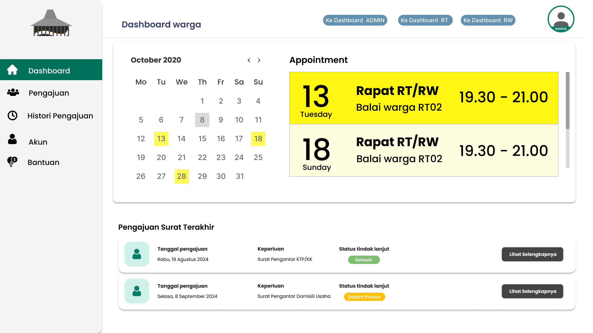 Aplikasi Surat Menyurat RT/RW image 5